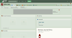 Desktop Screenshot of letter-uplz.deviantart.com