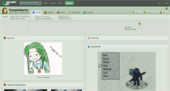 Desktop Screenshot of femalewarrior.deviantart.com