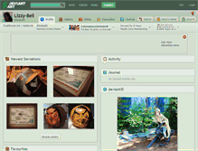 Tablet Screenshot of lizzy-bell.deviantart.com