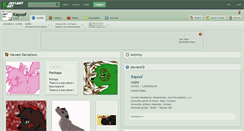 Desktop Screenshot of kapoof.deviantart.com