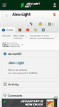 Mobile Screenshot of aleu-light.deviantart.com