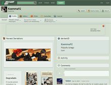 Tablet Screenshot of koemma92.deviantart.com