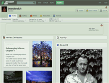 Tablet Screenshot of brandondch.deviantart.com