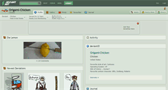 Desktop Screenshot of origami-chicken.deviantart.com