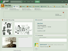 Tablet Screenshot of macchan.deviantart.com