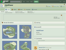 Tablet Screenshot of halloffamer.deviantart.com