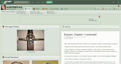 Desktop Screenshot of anubisnightwing.deviantart.com