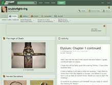 Tablet Screenshot of anubisnightwing.deviantart.com