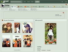 Tablet Screenshot of eshika.deviantart.com