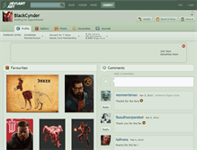 Tablet Screenshot of blackcynder.deviantart.com