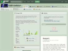 Tablet Screenshot of knight-academy.deviantart.com