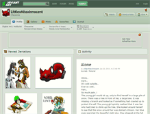 Tablet Screenshot of littlexmissxinnocent.deviantart.com