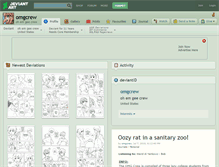 Tablet Screenshot of omgcrew.deviantart.com
