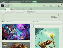 Tablet Screenshot of peterlumby.deviantart.com