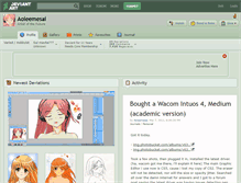 Tablet Screenshot of aoieemesai.deviantart.com