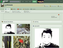 Tablet Screenshot of lordvulcane.deviantart.com