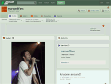 Tablet Screenshot of maroon5fans.deviantart.com