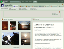 Tablet Screenshot of lunarsight.deviantart.com