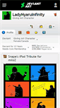 Mobile Screenshot of ladynyaruinfinity.deviantart.com