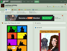 Tablet Screenshot of ladynyaruinfinity.deviantart.com