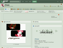 Tablet Screenshot of chicaax.deviantart.com