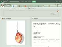Tablet Screenshot of blacknina.deviantart.com