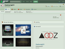 Tablet Screenshot of glaskoenig201.deviantart.com