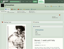 Tablet Screenshot of mrfunnyshoes.deviantart.com