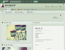 Tablet Screenshot of darkwingsuicide.deviantart.com