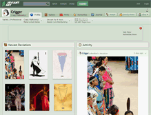 Tablet Screenshot of crigger.deviantart.com