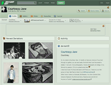 Tablet Screenshot of courtneyy-jane.deviantart.com