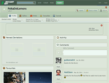 Tablet Screenshot of polkadotlemons.deviantart.com
