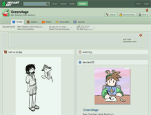 Tablet Screenshot of greenmage.deviantart.com