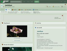 Tablet Screenshot of janieryan.deviantart.com