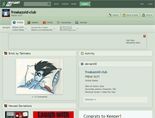 Tablet Screenshot of freakazoid-club.deviantart.com