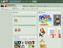 Tablet Screenshot of harumi-fc.deviantart.com
