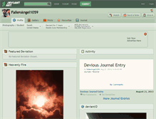 Tablet Screenshot of fallenangel1059.deviantart.com