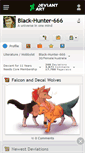 Mobile Screenshot of black-hunter-666.deviantart.com