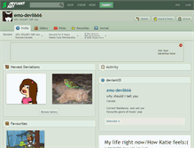 Tablet Screenshot of emo-devil666.deviantart.com