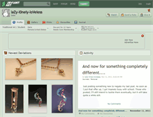 Tablet Screenshot of lazy-l0nely-loveless.deviantart.com