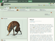 Tablet Screenshot of canis-ferox.deviantart.com