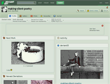 Tablet Screenshot of making-silent-poetry.deviantart.com