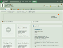 Tablet Screenshot of cassievulcan.deviantart.com