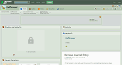 Desktop Screenshot of halfscouser.deviantart.com