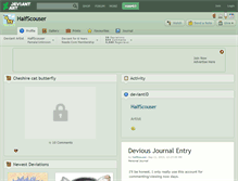 Tablet Screenshot of halfscouser.deviantart.com