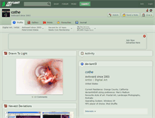 Tablet Screenshot of cothe.deviantart.com