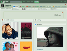 Tablet Screenshot of chadtrutt.deviantart.com