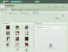Tablet Screenshot of emilymajor23.deviantart.com