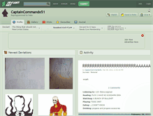 Tablet Screenshot of captaincommando51.deviantart.com