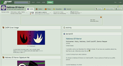 Desktop Screenshot of hattress-of-horror.deviantart.com
